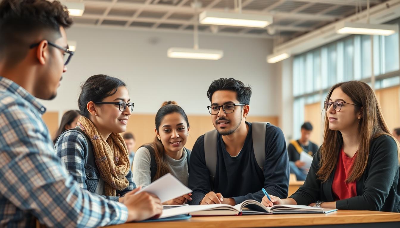 Modern university campus for students