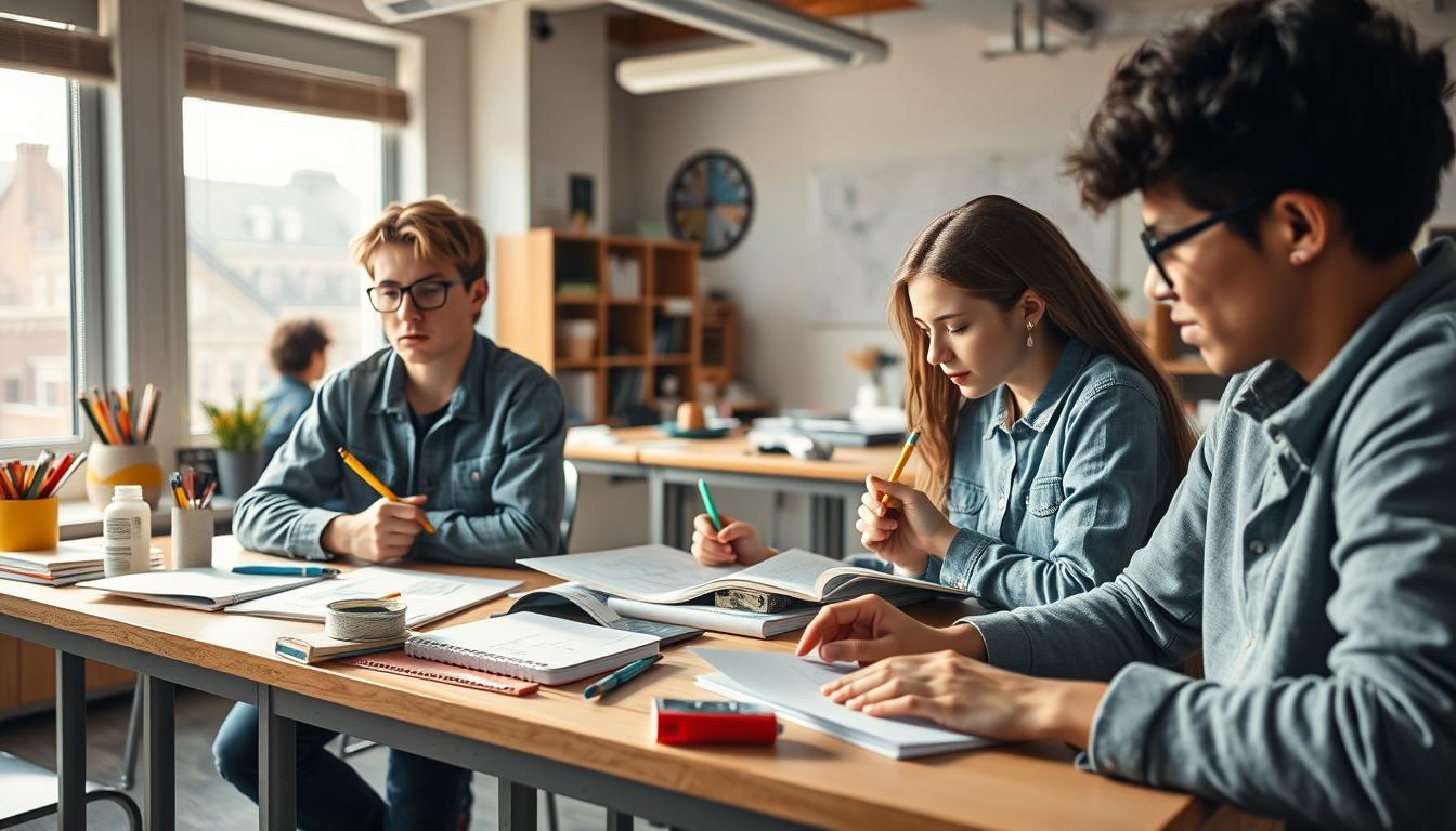Organized study environment supporting productive learning