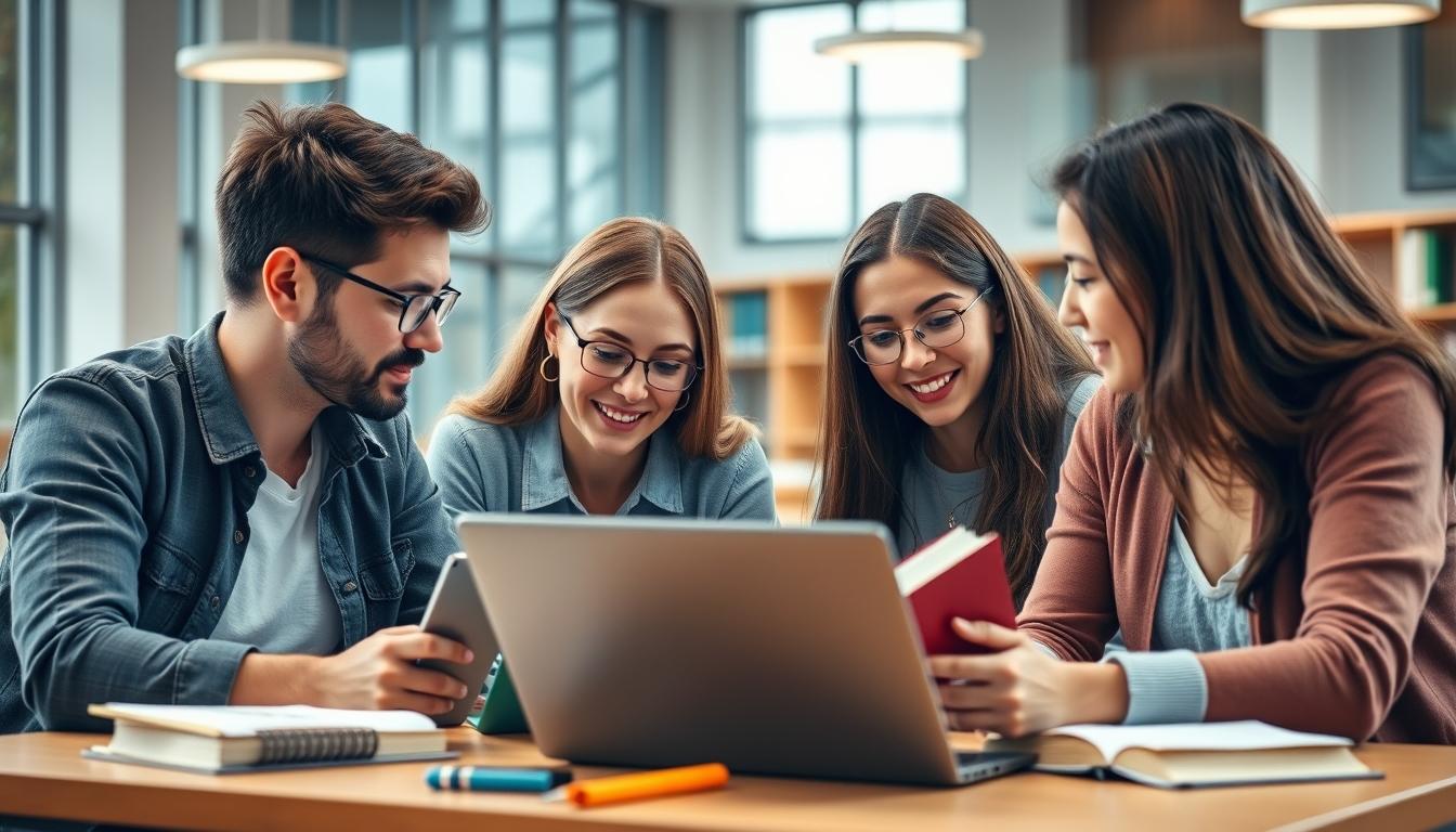 Student developing practical and academic skills